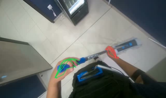 Mopping office floor: egocentric robotics sample