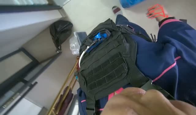 Organizing items on floor: egocentric robotics sample