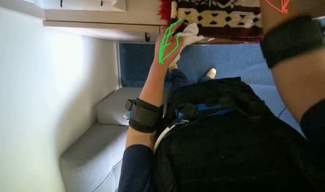 Wiping office shelves and items: egocentric robotics sample