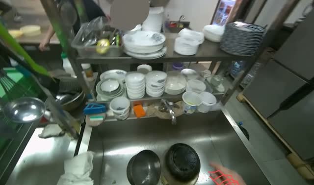 Adding water to pot on stove: egocentric robotics sample