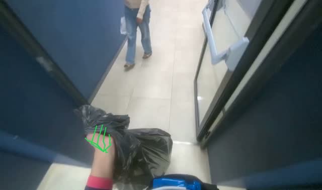 Transporting trash and items: egocentric robotics sample