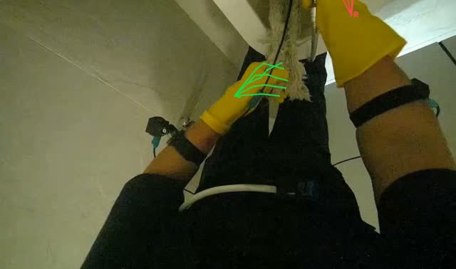 Scrubbing toilet bowl: egocentric robotics sample