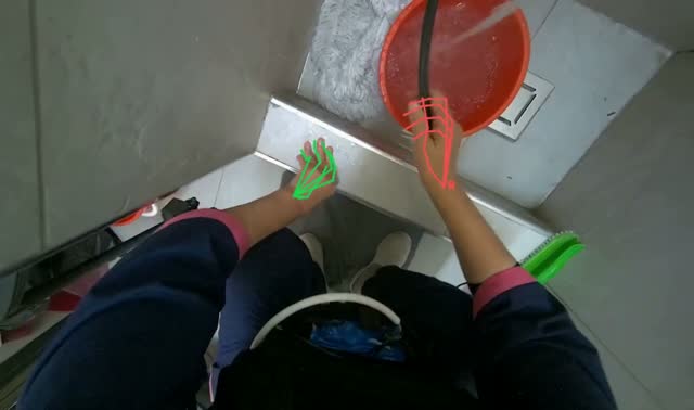 Organizing cleaning supplies: egocentric robotics sample