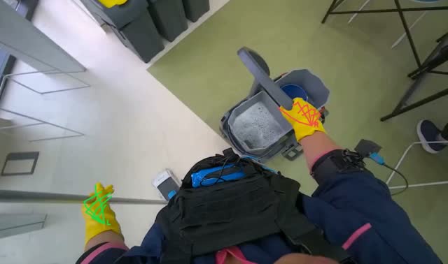 Cleaning mop head: egocentric robotics sample