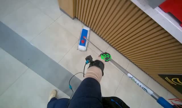 Mopping tiled floor: egocentric robotics sample
