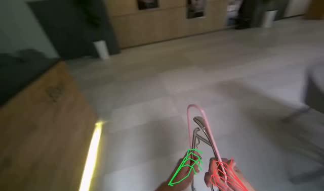 Transporting and receiving items: egocentric robotics sample