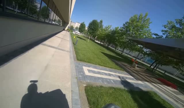 Transporting recycling bin: egocentric robotics sample