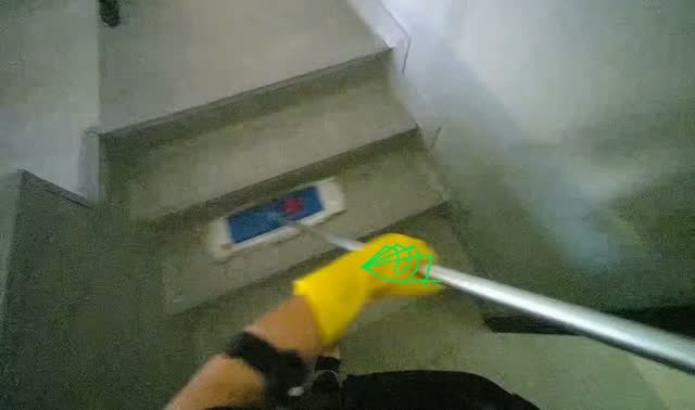 Mopping stairs: egocentric robotics sample