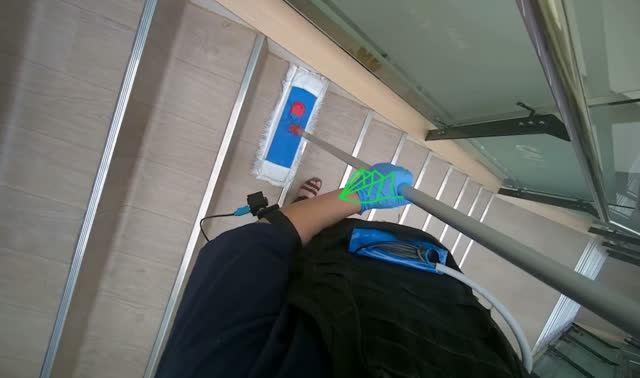 Mopping the staircase: egocentric robotics sample