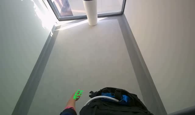 Mopping the hallway floor: egocentric robotics sample
