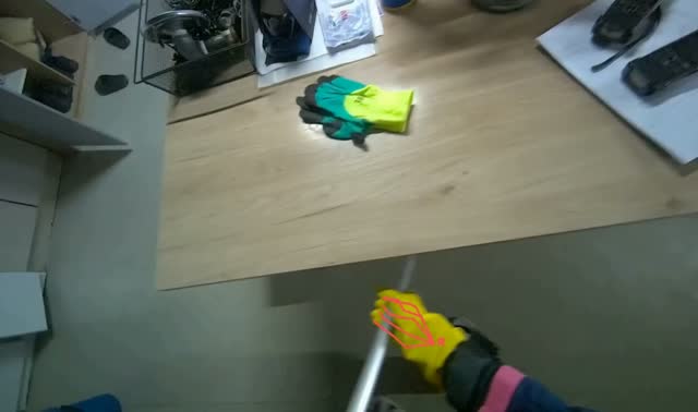Mopping office floor: egocentric robotics sample