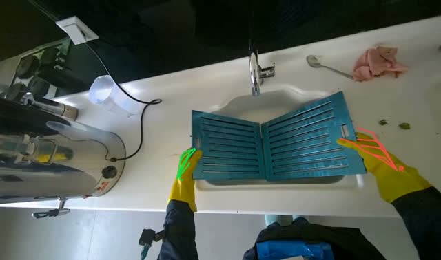 Preparing range hood filters for cleaning: egocentric robotics sample