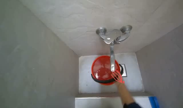 Filling cleaning buckets with water: egocentric robotics sample