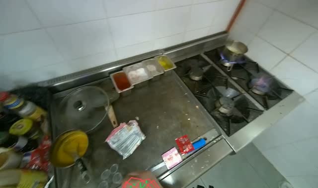 Portioning sauces into small cups: egocentric robotics sample