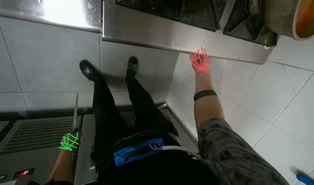 Slicing potatoes on cutting board: egocentric robotics sample