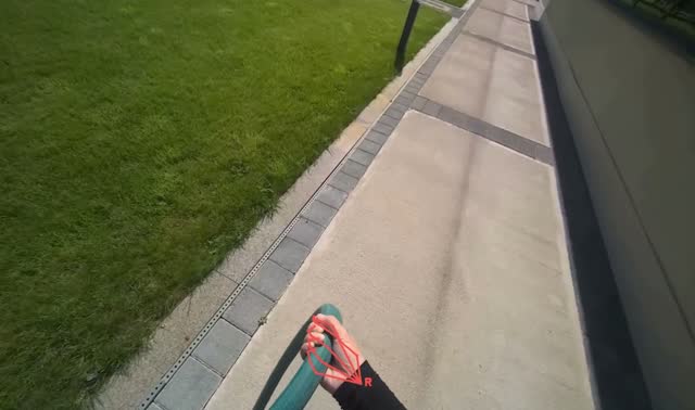 Laying out water hose: egocentric robotics sample