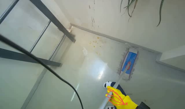 Mopping floor: egocentric robotics sample
