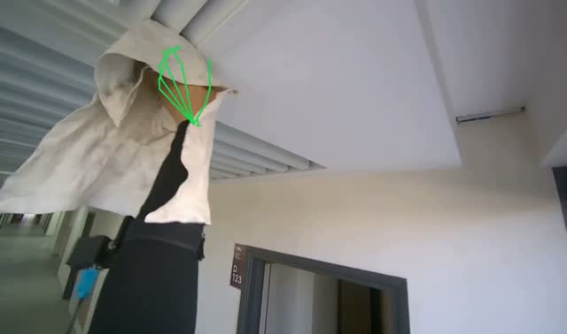 Wiping ceiling vents: egocentric robotics sample