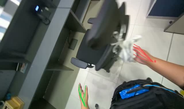 Wiping refrigerator glass door: egocentric robotics sample