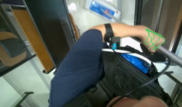 Mopping under classroom desks: egocentric robotics sample