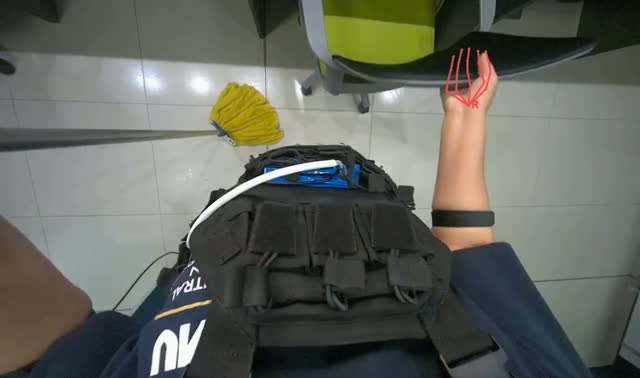 Mopping office floor: egocentric robotics sample