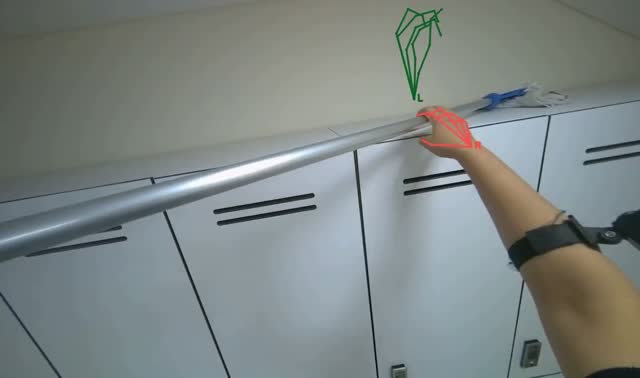 Cleaning surfaces with mop: egocentric robotics sample