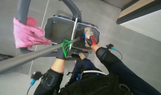 Cleaning mop head: egocentric robotics sample