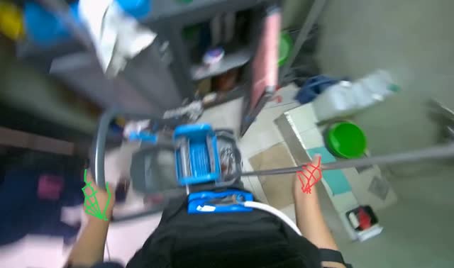 Preparing mop bucket: egocentric robotics sample