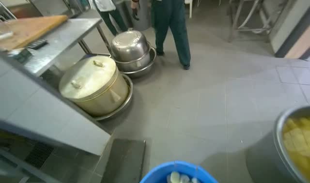Transporting sliced onions to storage: egocentric robotics sample