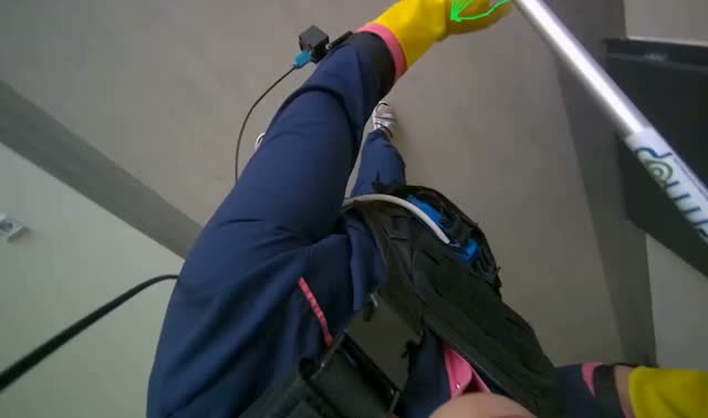 Mopping floor: egocentric robotics sample