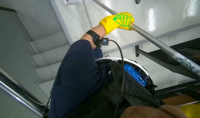 Mopping floor: egocentric robotics sample