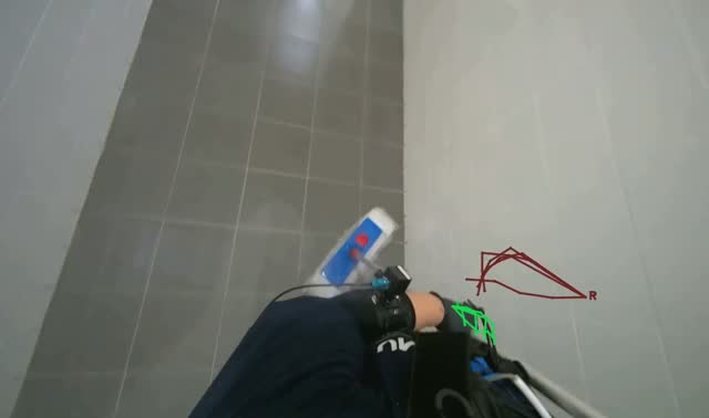 Mopping hallway floor: egocentric robotics sample