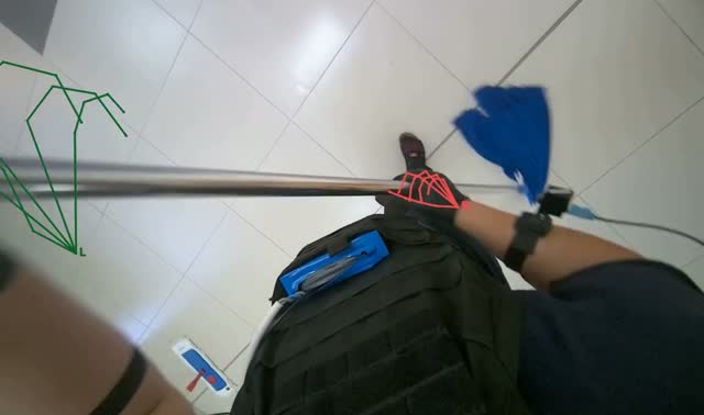Mopping floor: egocentric robotics sample