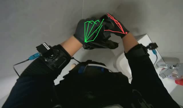 Lining restroom trash bin: egocentric robotics sample