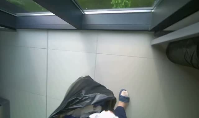 Collecting trash from room: egocentric robotics sample