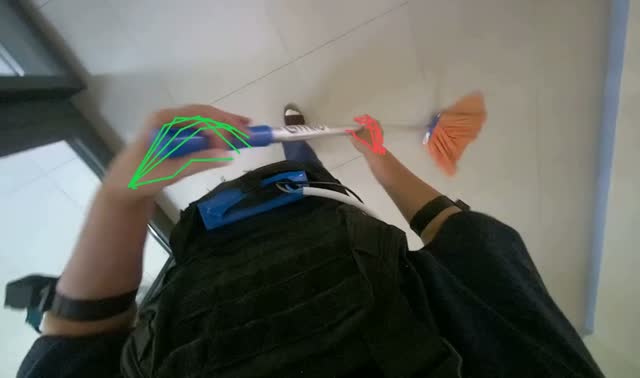 Mopping the floor: egocentric robotics sample
