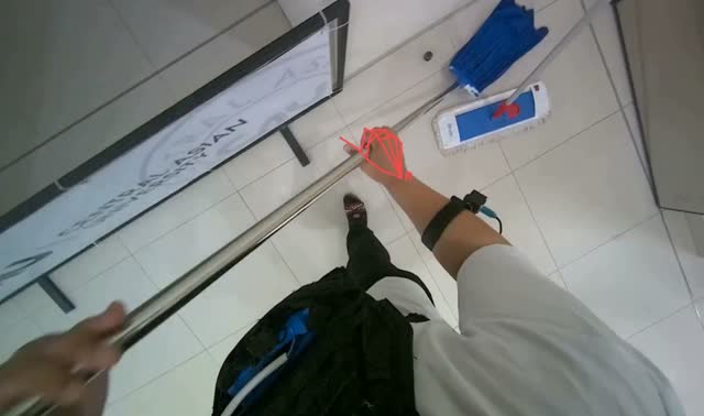 Mopping floor: egocentric robotics sample