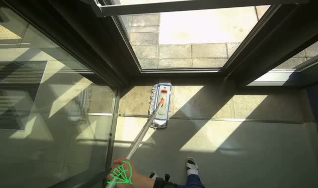 Mopping floor: egocentric robotics sample