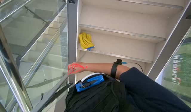 Mopping stairs: egocentric robotics sample