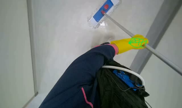 Mopping the floor: egocentric robotics sample