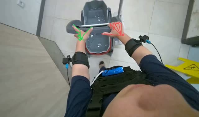 Moving cleaning cart: egocentric robotics sample