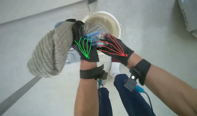 Mopping floor: egocentric robotics sample