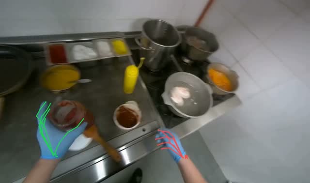 Storing containers in refrigerator: egocentric robotics sample