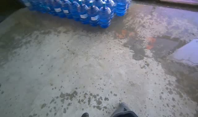 Wetting floor for cleaning: egocentric robotics sample