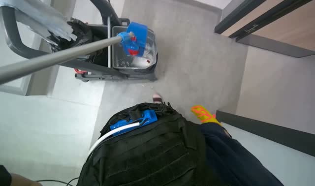 Preparing mop for mopping: egocentric robotics sample