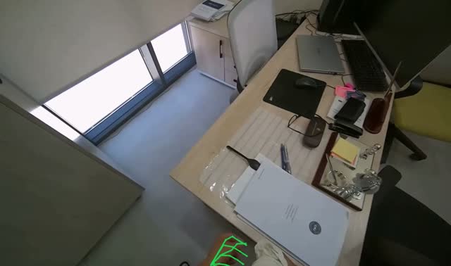 Tidying office items: egocentric robotics sample