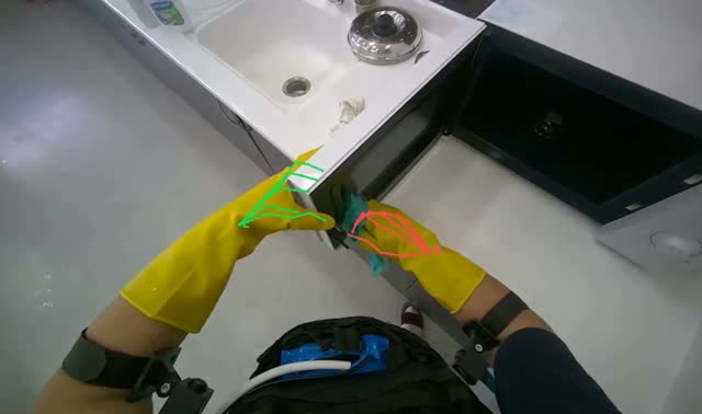 Cleaning microwave: egocentric robotics sample