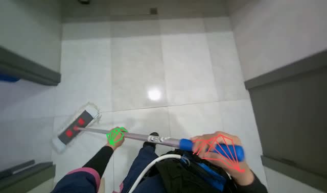 Mopping floor: egocentric robotics sample
