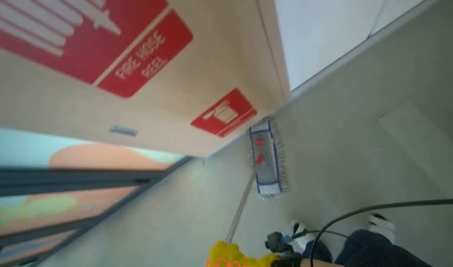 Mopping floor: egocentric robotics sample