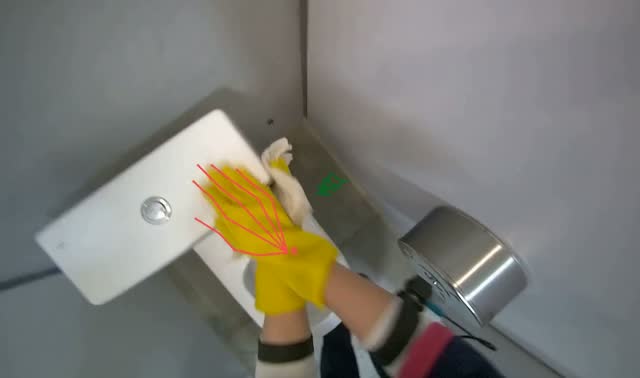 Wiping toilet exterior: egocentric robotics sample
